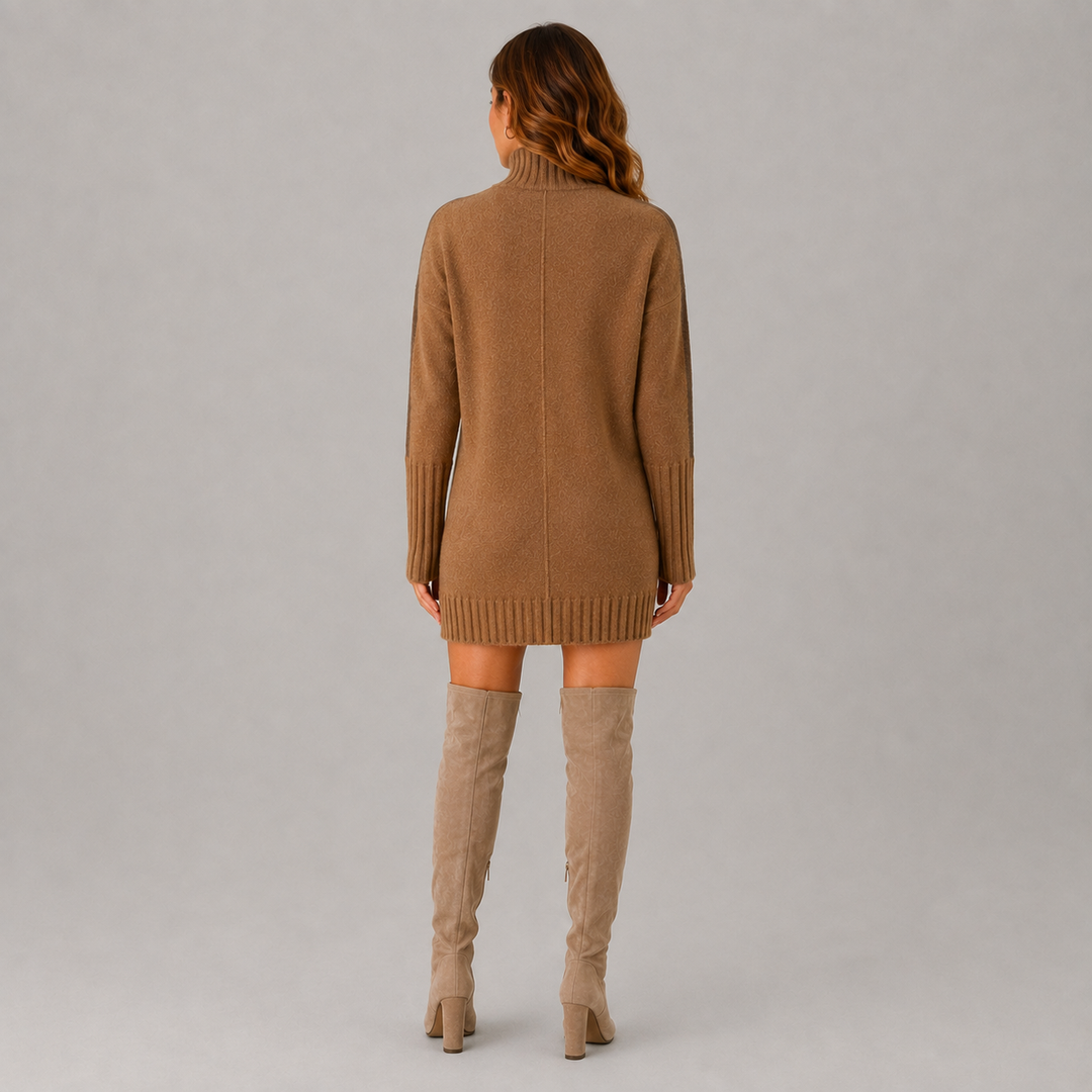 Elena | Cozy Long Sleeve Winter Knit Dress