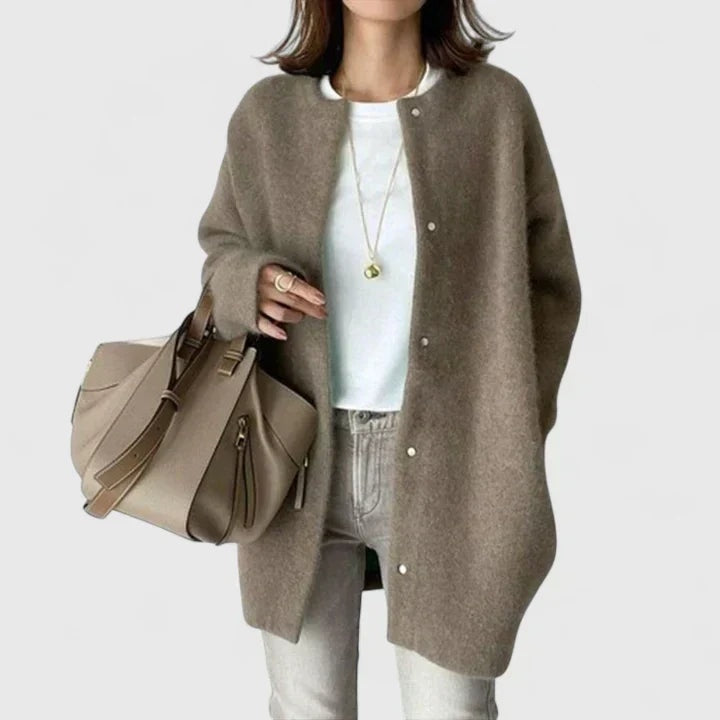 Sandra | Oversized Longline Duster Wool Cardigan