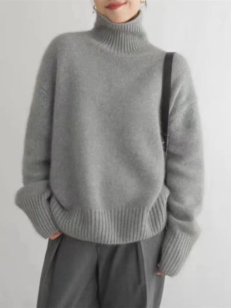 Karen | Winter Soft Knit Turtleneck Sweater