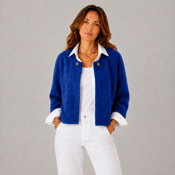 Fiona | Relaxed Cashmere Cropped Winter Jacket