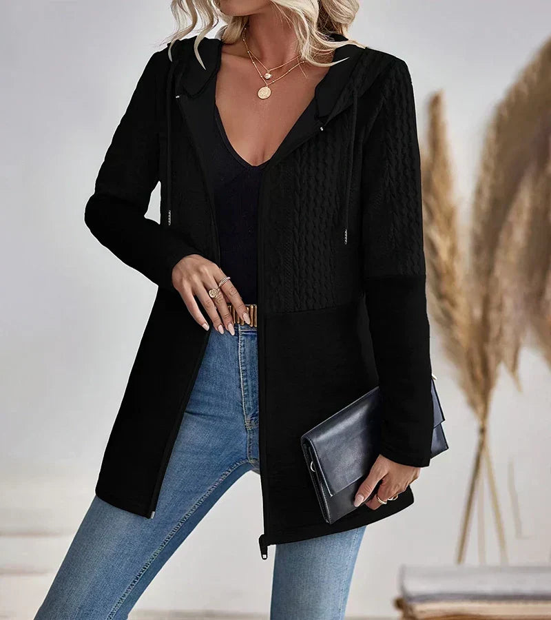 Rachel | Zip-Up Hoodie with Front Pockets and Adjustable Hood