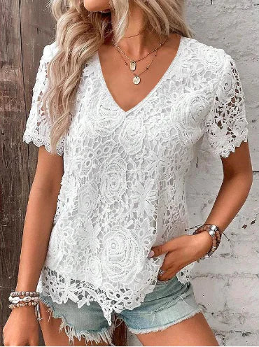 Mia Sleeve Lace Blouse
