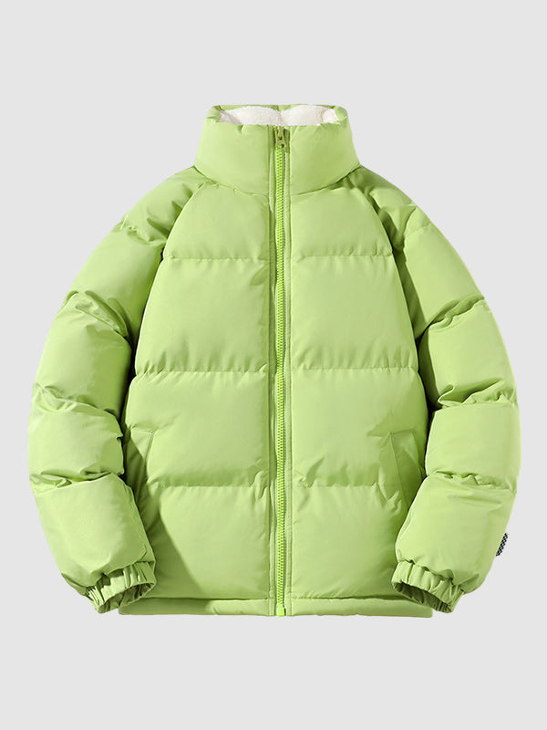 Hunter | Quilted Full Zip Closure Stand Collar Puffer Jacket