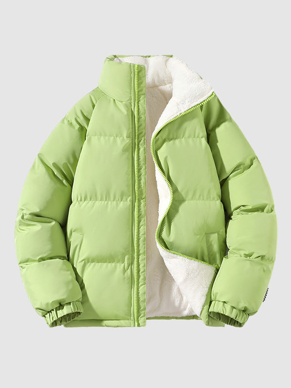 Hunter | Quilted Full Zip Closure Stand Collar Puffer Jacket