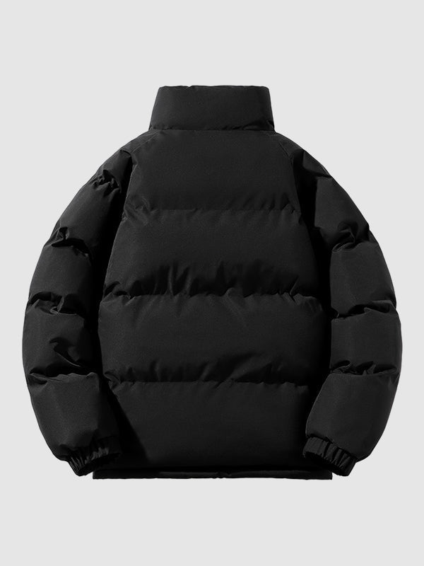 Hunter | Quilted Full Zip Closure Stand Collar Puffer Jacket
