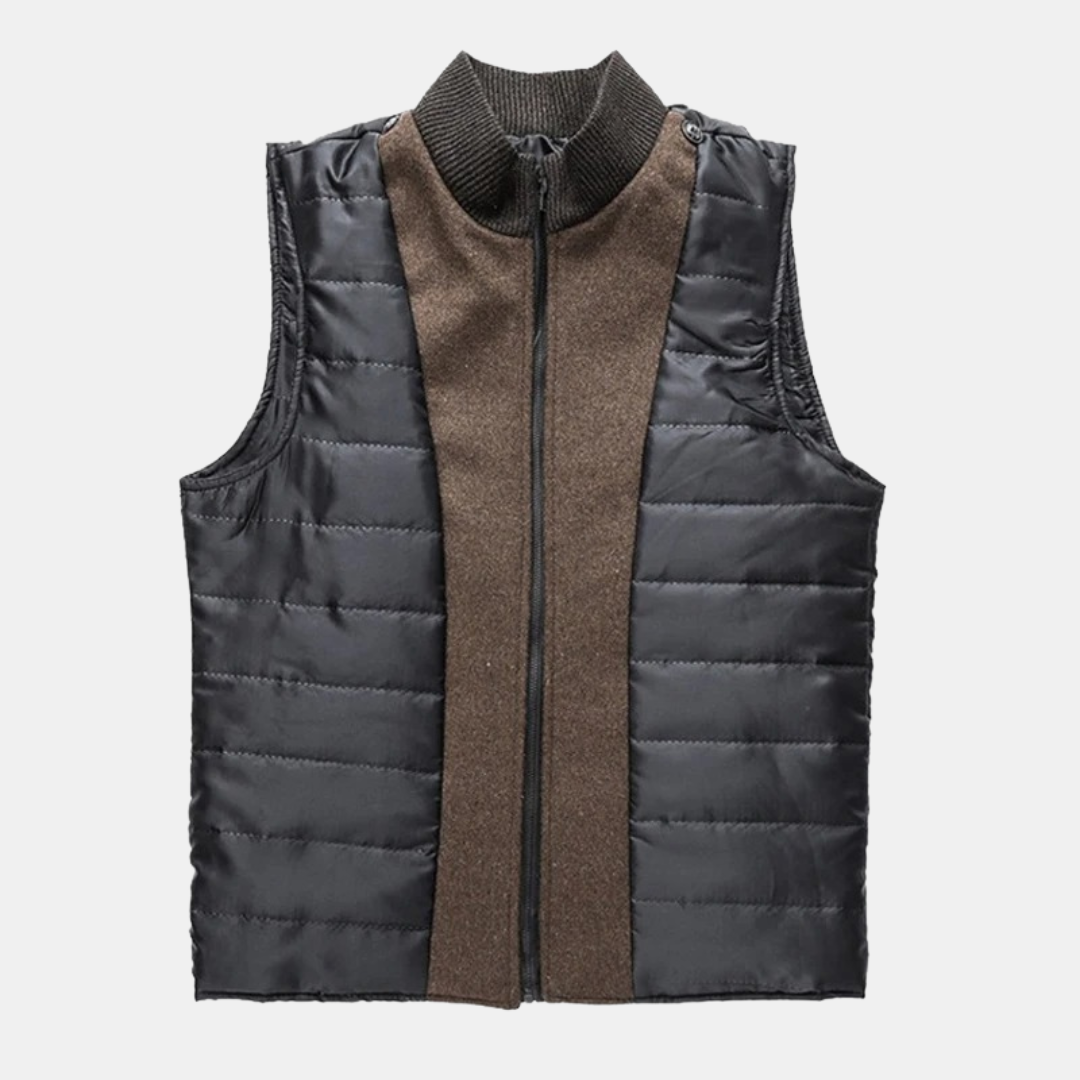 Vincent | Winter Stand Collar Design Button Front Closure Coat