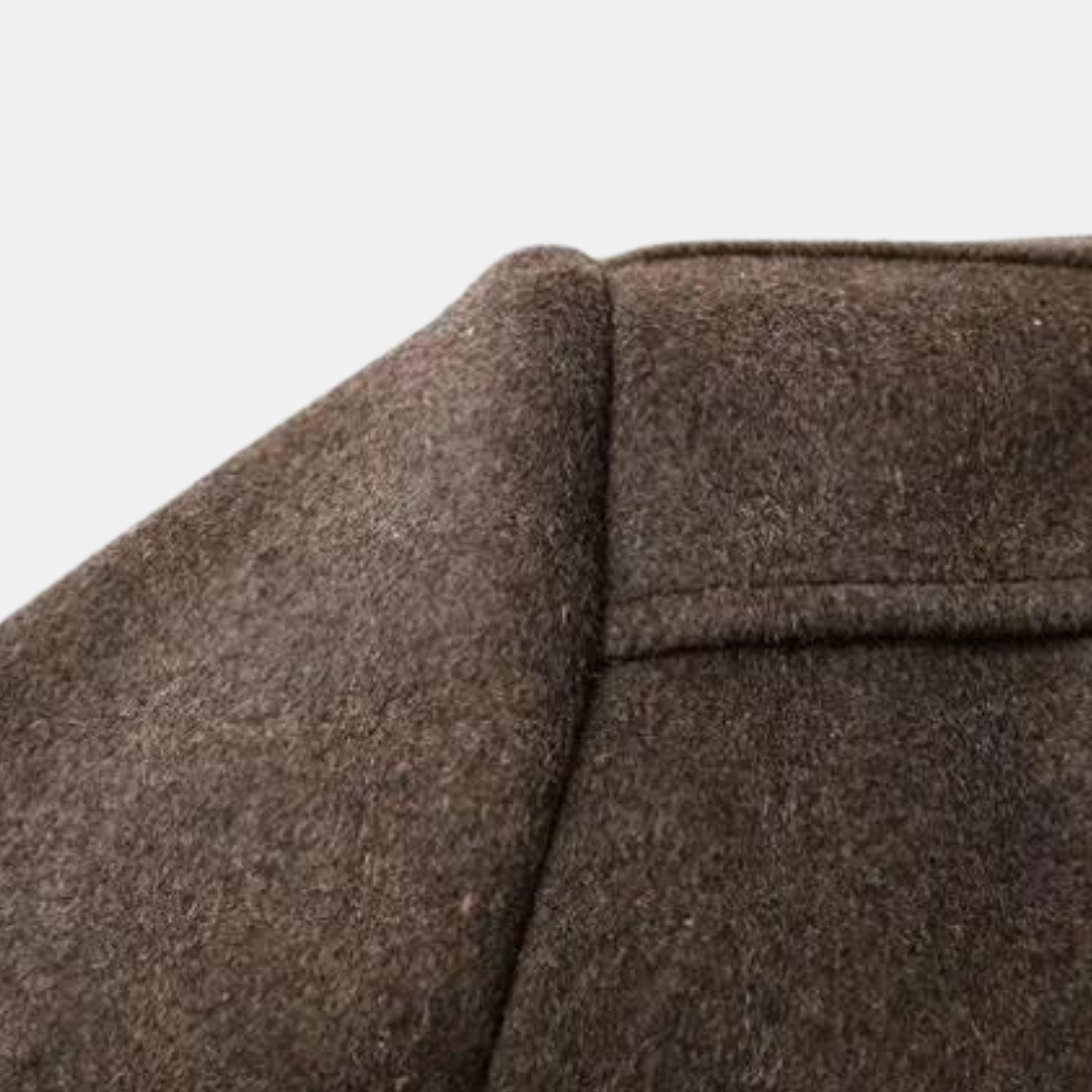 Vincent | Winter Stand Collar Design Button Front Closure Coat