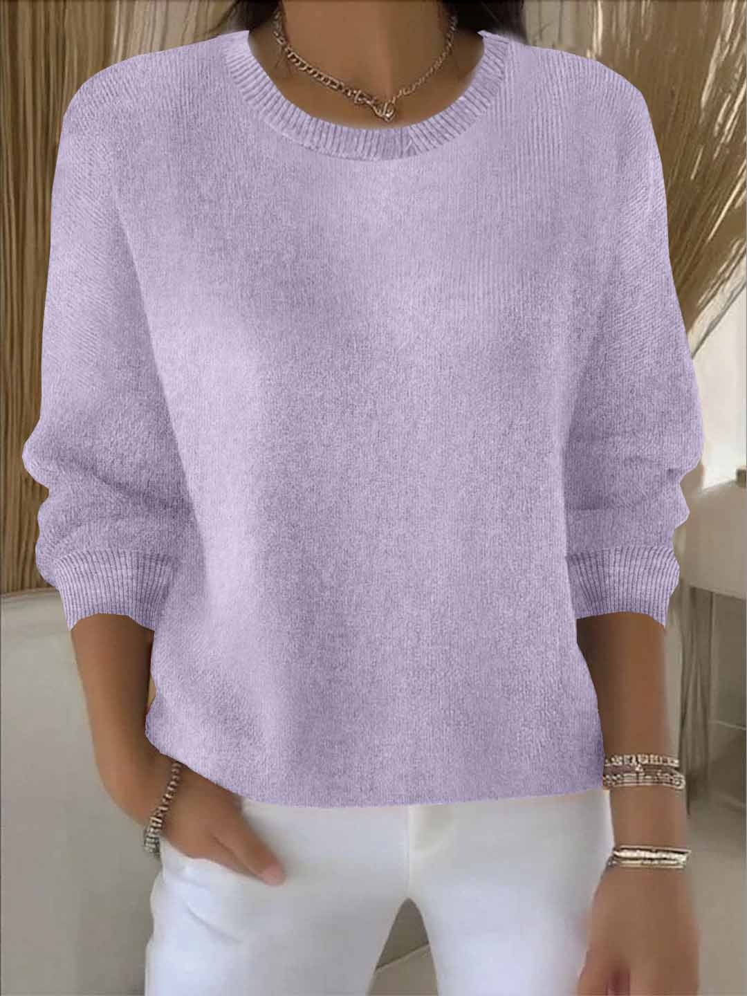 Long Sleeves Everyday Silhouette Sweater