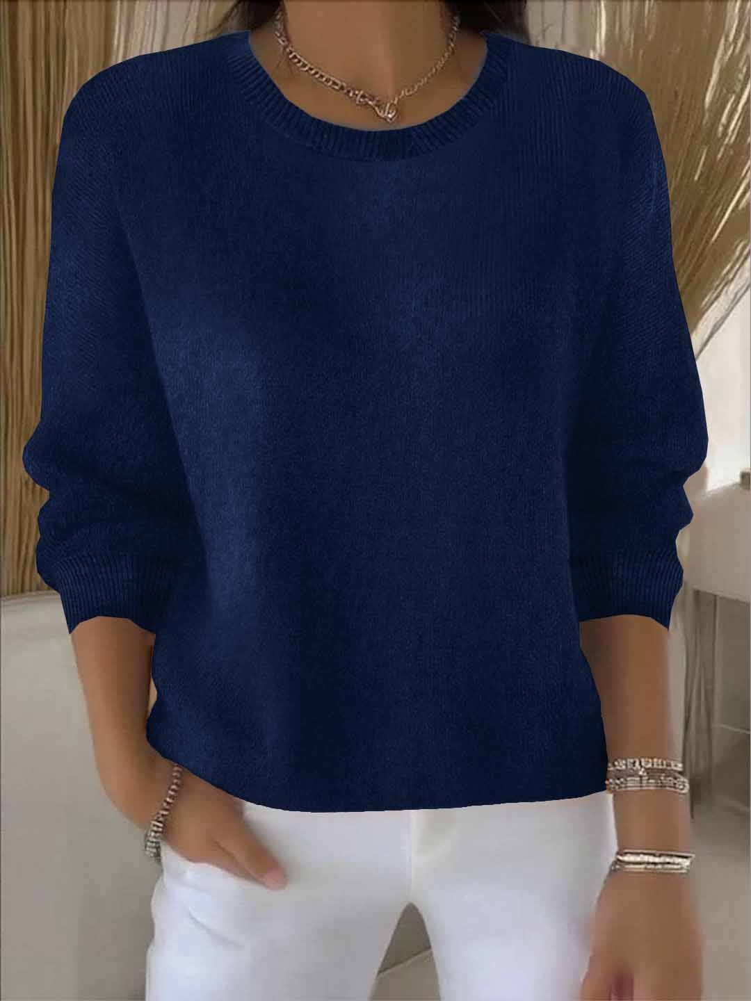 Long Sleeves Everyday Silhouette Sweater
