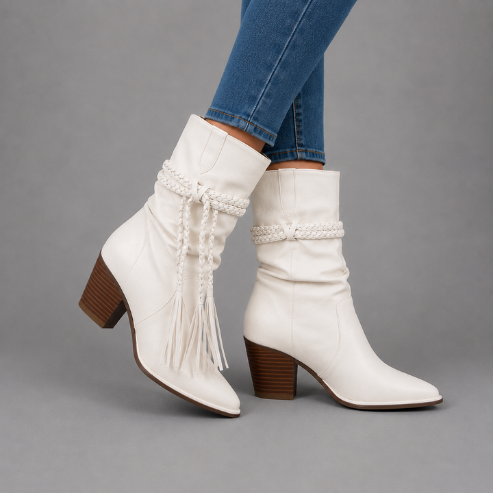 Sienna | Warm Fringe Mid-Calf Boots