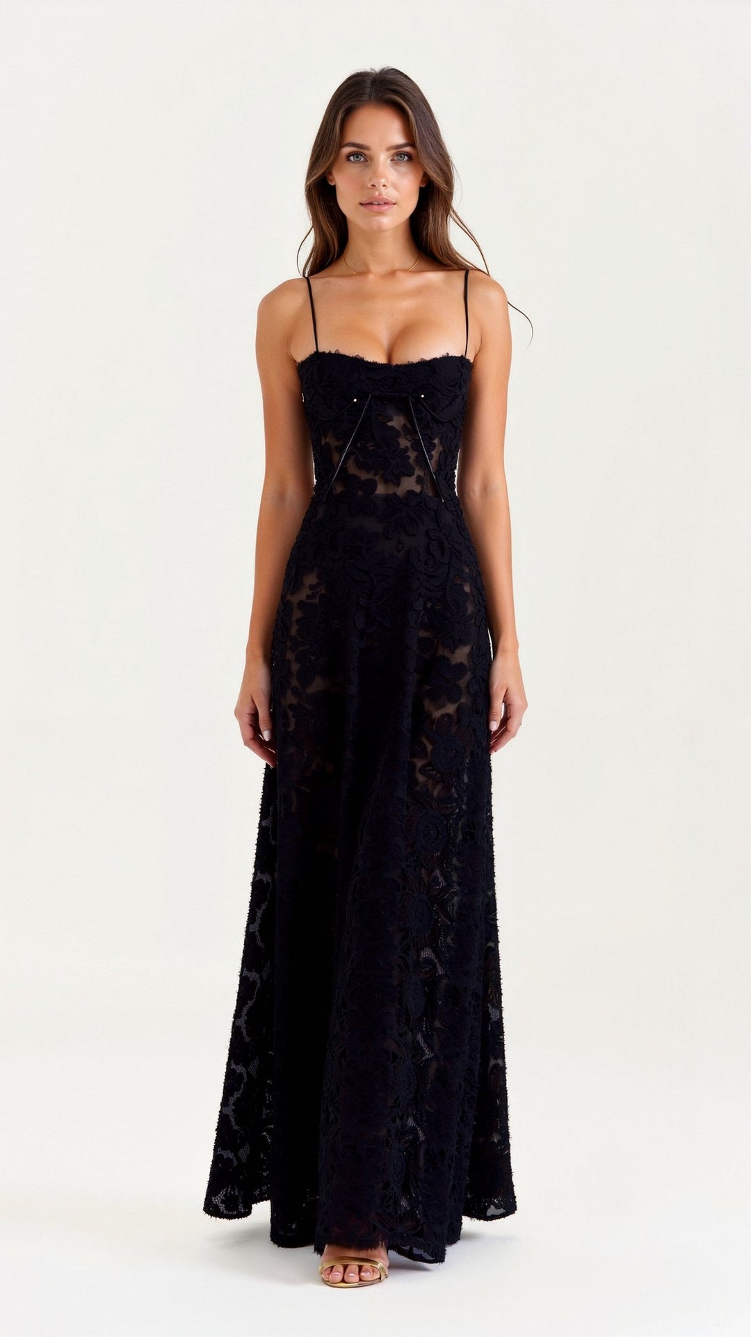 Lauren | Wedding Guest Bustier Maxi Dress