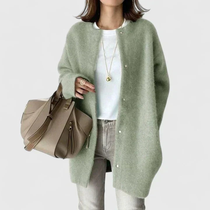 Sandra | Oversized Longline Duster Wool Cardigan