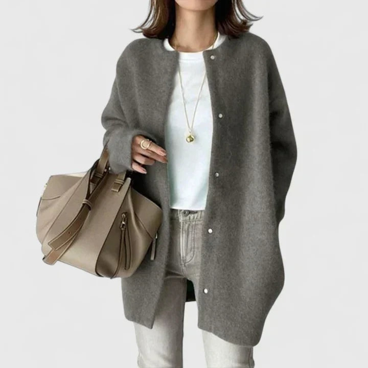 Sandra | Oversized Longline Duster Wool Cardigan