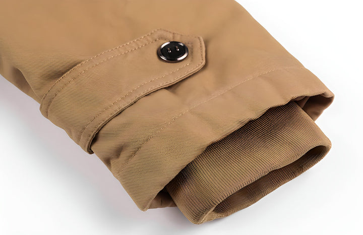 Cole | Multi Pocket Layout Hooded High Collar Waist Drawcord Detail Jacket