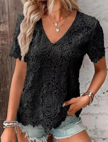 Mia Sleeve Lace Blouse