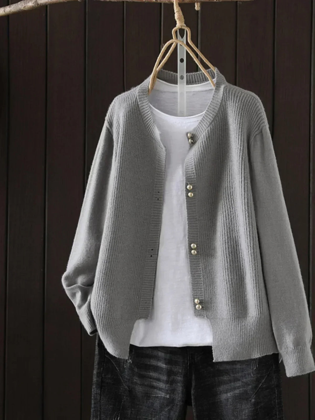 Linda | Cozy Feel and Breathable Design Knit Cardigan