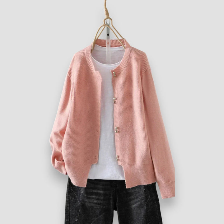 Linda | Cozy Feel and Breathable Design Knit Cardigan