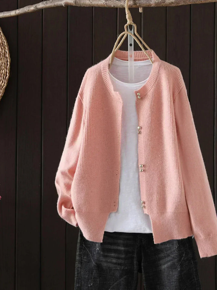 Linda | Cozy Feel and Breathable Design Knit Cardigan