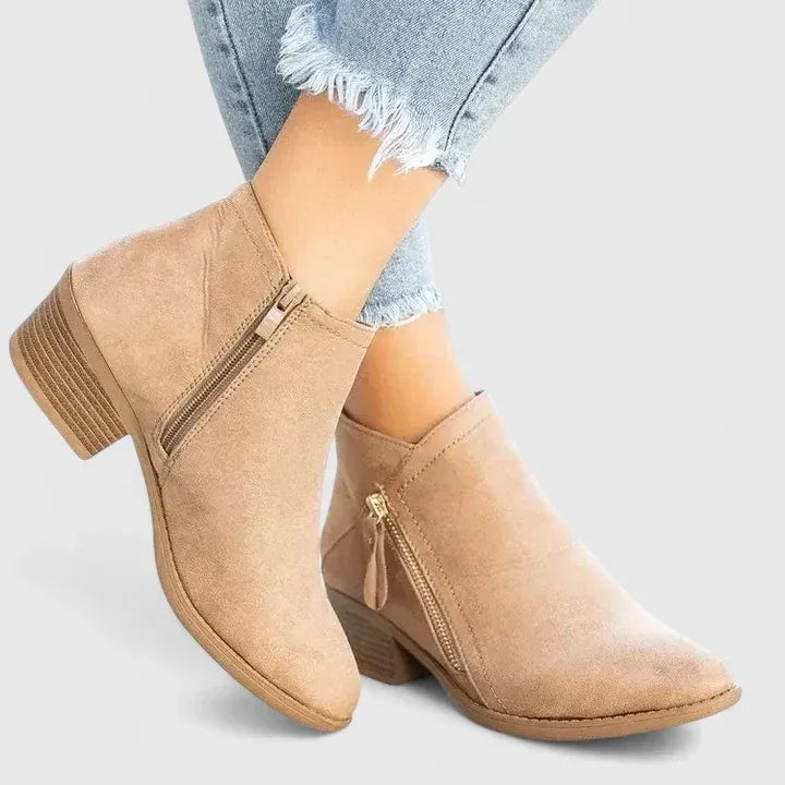 Sarah | Elegant Suede Ankle Boots