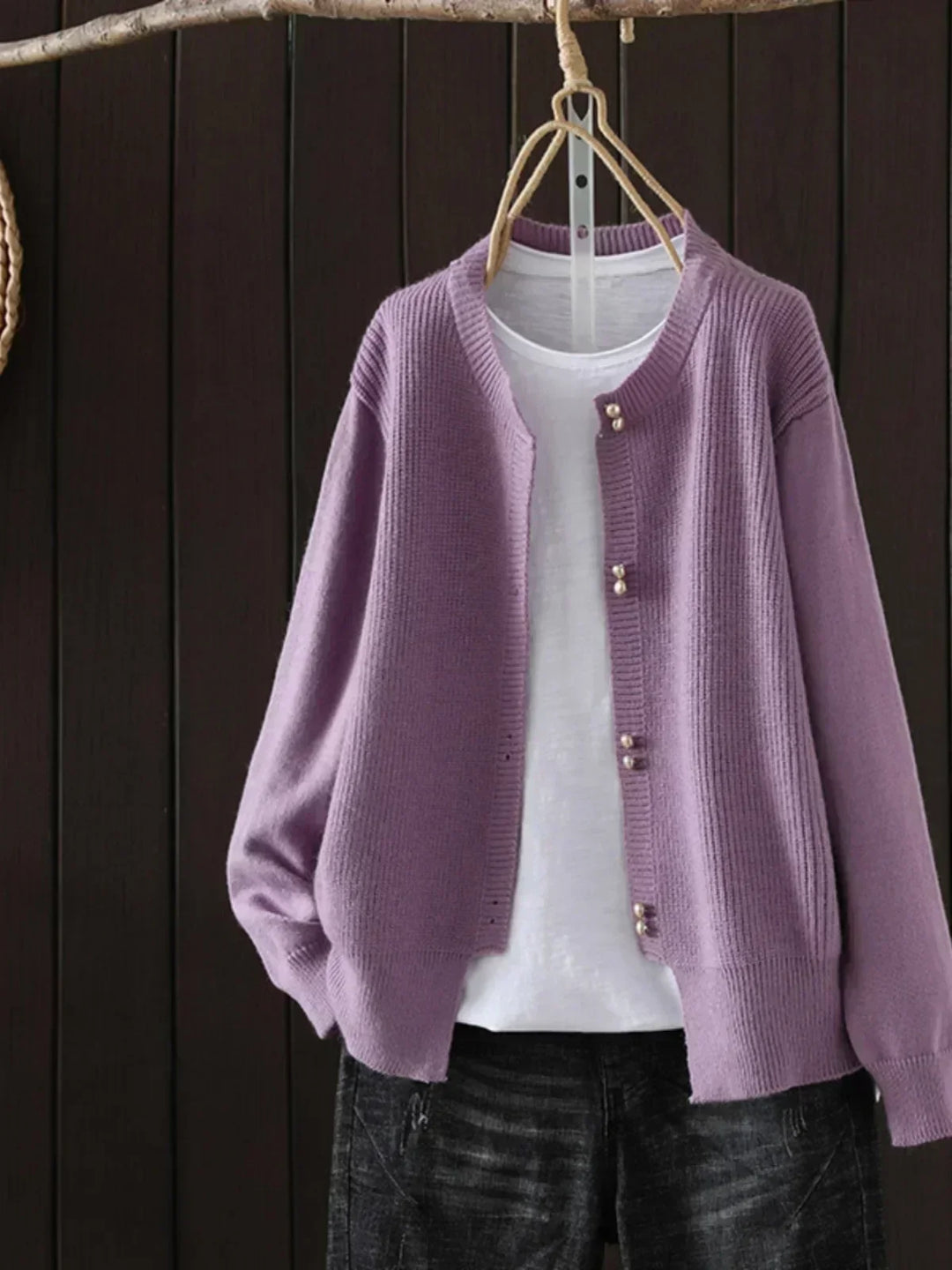Linda | Cozy Feel and Breathable Design Knit Cardigan