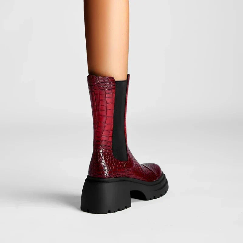 Chelsea Boots for Women | Platform Sole Elastic Side Panels