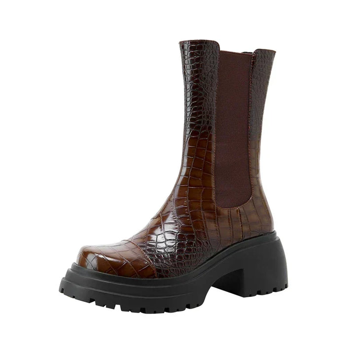 Chelsea Boots for Women | Platform Sole Elastic Side Panels