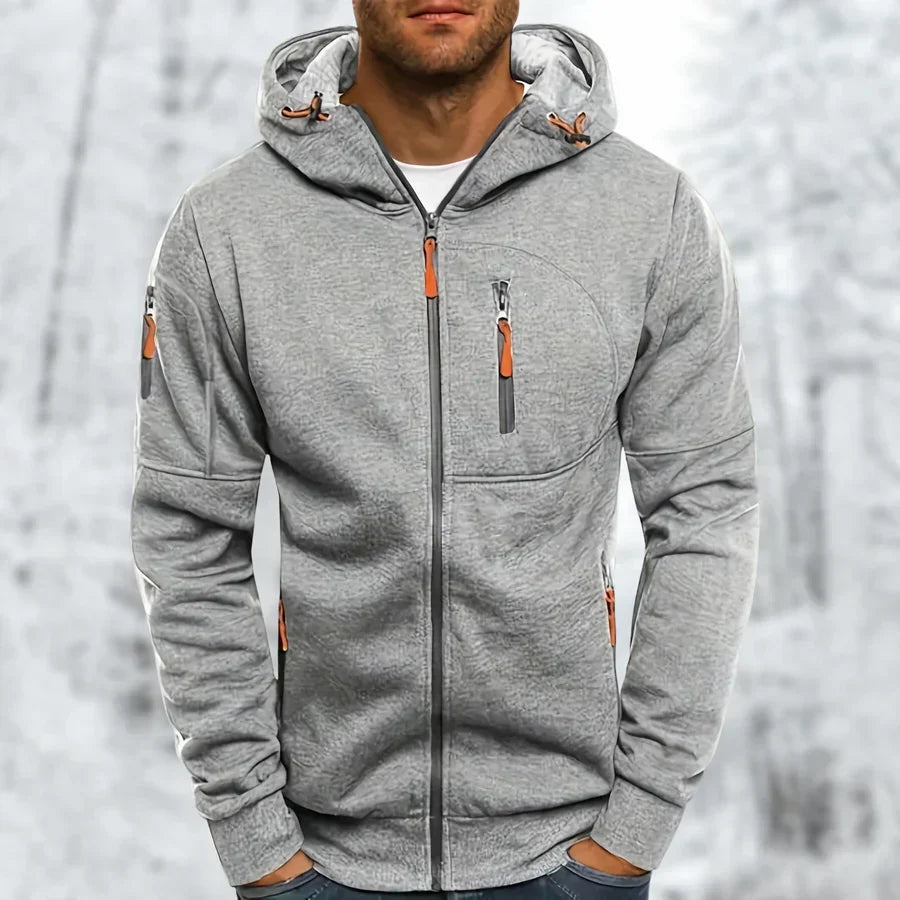 Bennett | Full Zip Front Hood Drawcords Long Sleeve Cut Jacket