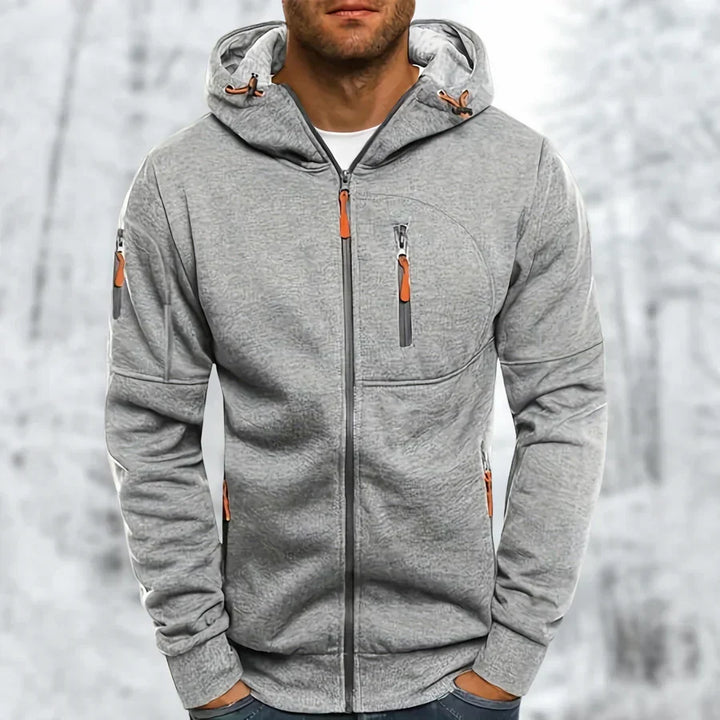 Bennett | Full Zip Front Hood Drawcords Long Sleeve Cut Jacket