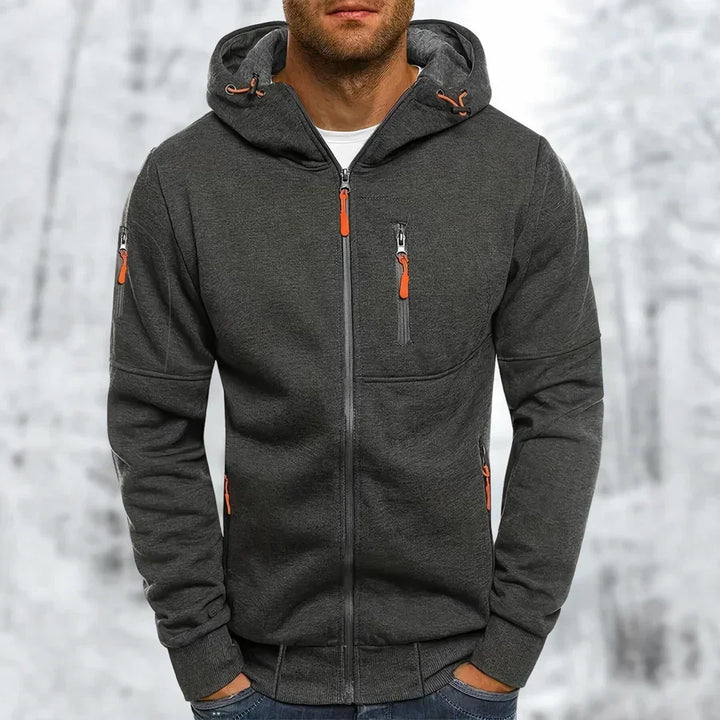 Bennett | Full Zip Front Hood Drawcords Long Sleeve Cut Jacket