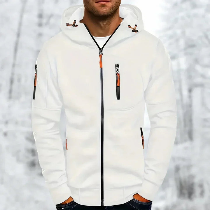 Bennett | Full Zip Front Hood Drawcords Long Sleeve Cut Jacket