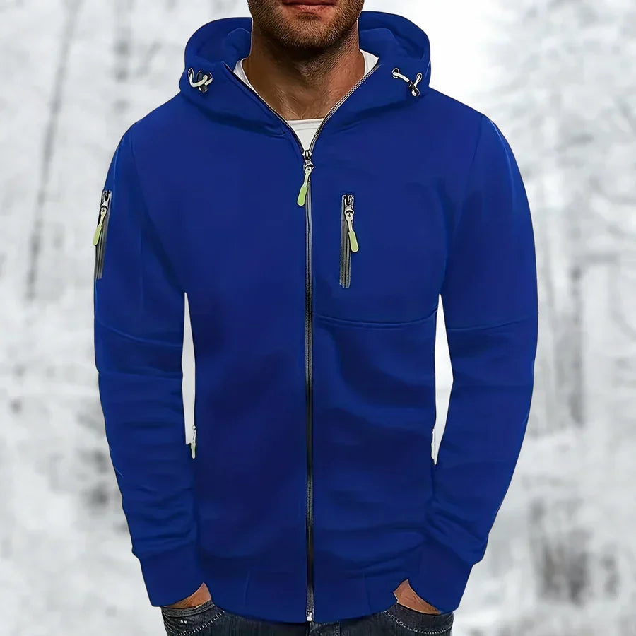 Bennett | Full Zip Front Hood Drawcords Long Sleeve Cut Jacket