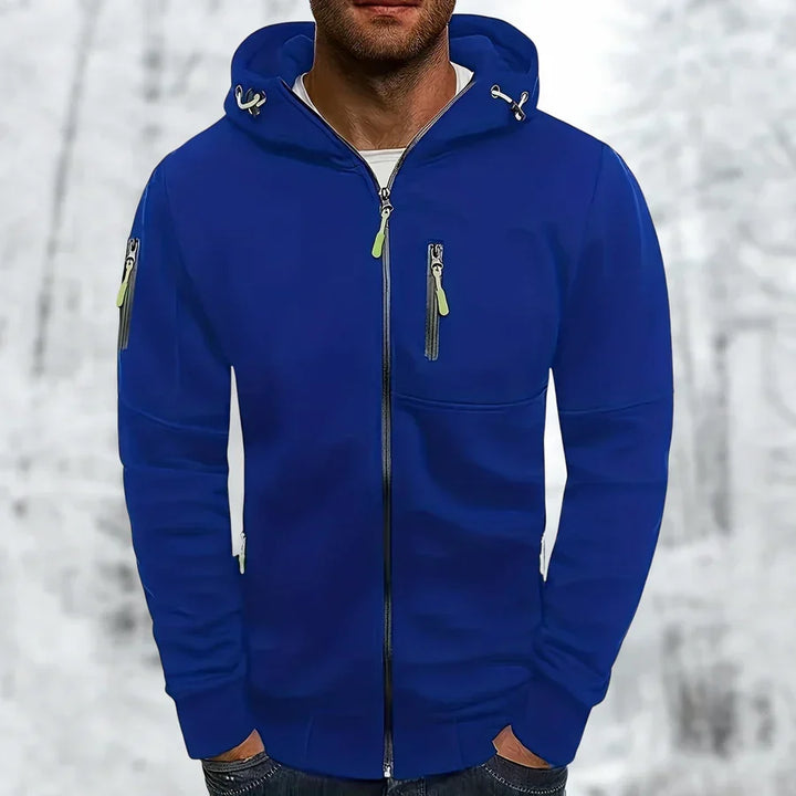 Bennett | Full Zip Front Hood Drawcords Long Sleeve Cut Jacket