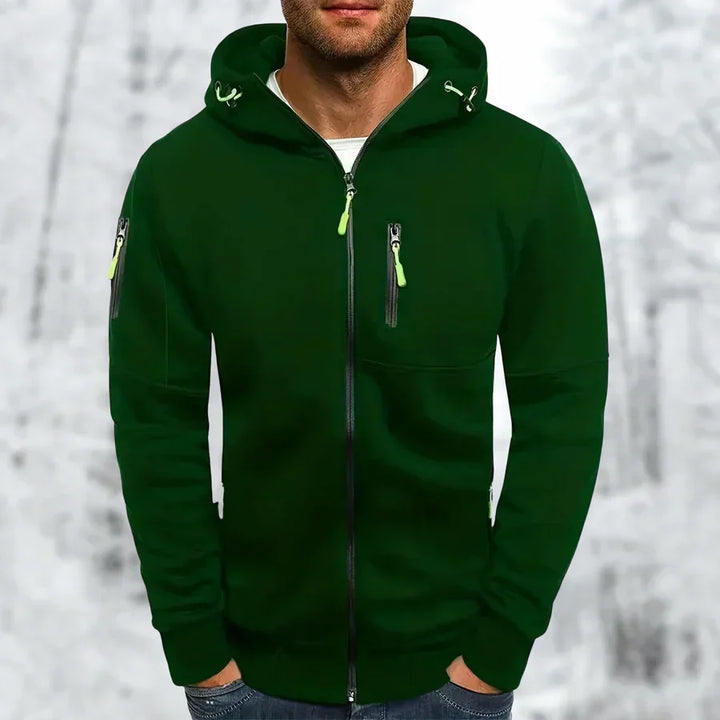 Bennett | Full Zip Front Hood Drawcords Long Sleeve Cut Jacket