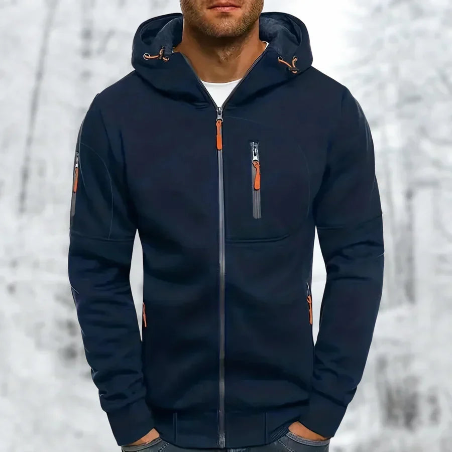 Bennett | Full Zip Front Hood Drawcords Long Sleeve Cut Jacket