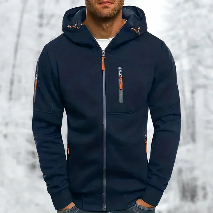 Bennett | Full Zip Front Hood Drawcords Long Sleeve Cut Jacket