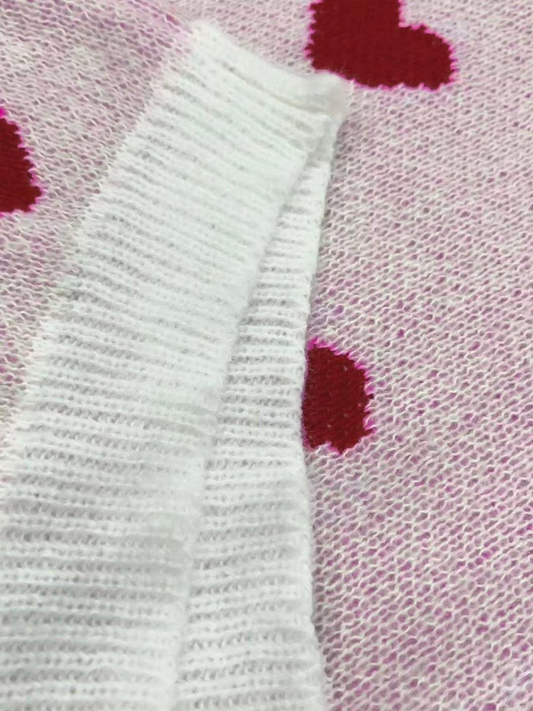 Montecito | Winter Round Neck Heart Pattern Knit Sweater
