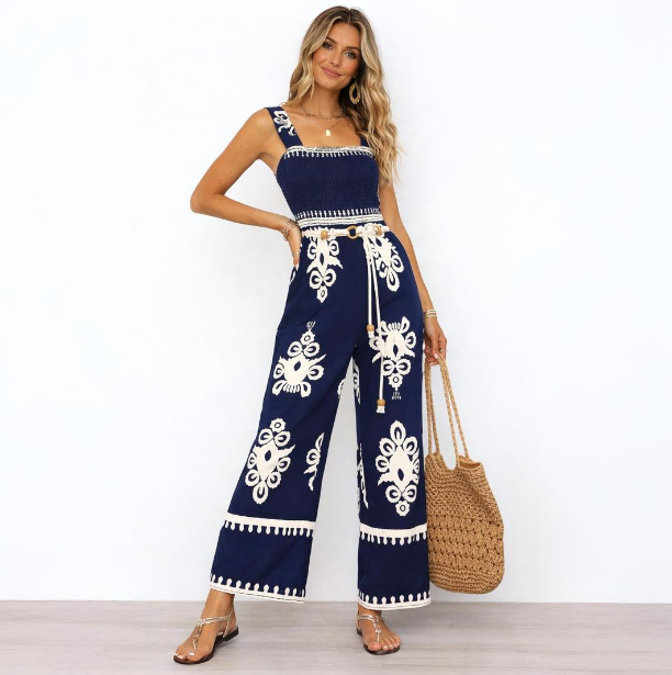 Amara | Boho Wide-Leg Jumpsuit