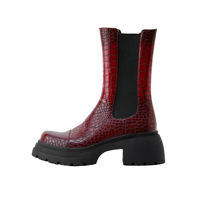 Chelsea Boots for Women | Platform Sole Elastic Side Panels