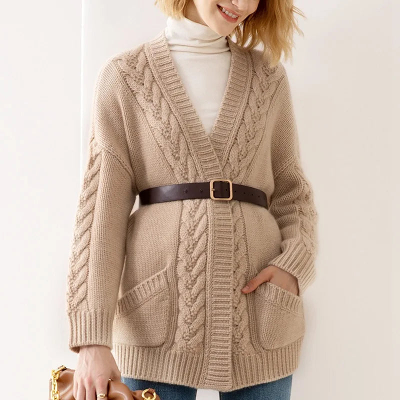 Sharon | Winter Long Sleeves Knit Cardigan