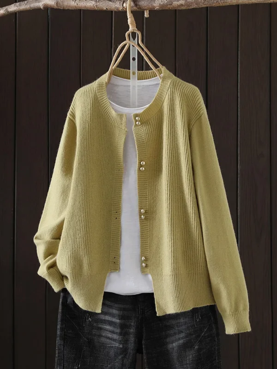 Linda | Cozy Feel and Breathable Design Knit Cardigan