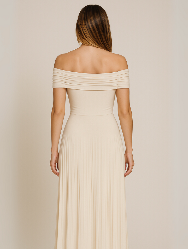 Bella | Wedding Guest Pleated Maxi Dress