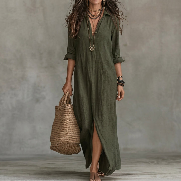 Emma | Wedding Guest Button-Front Midi Dress