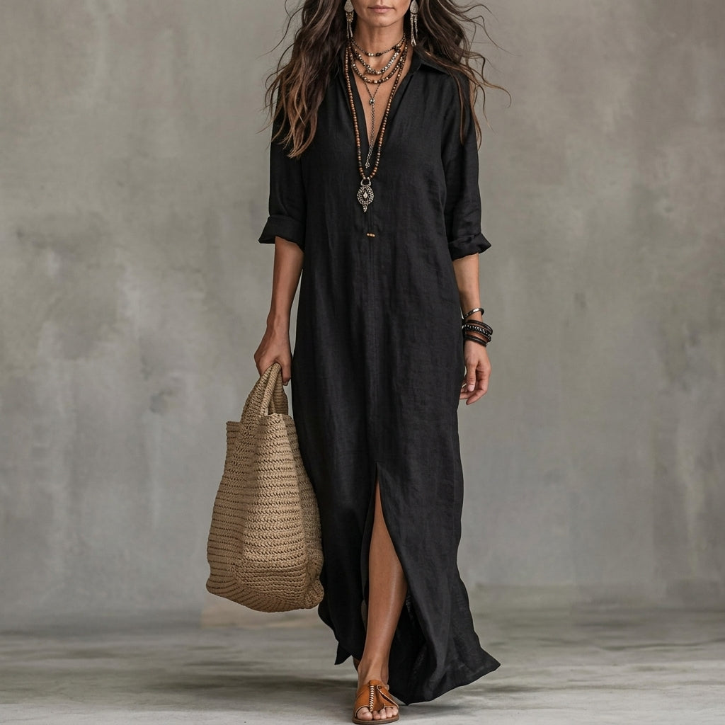 Emma | Wedding Guest Button-Front Midi Dress