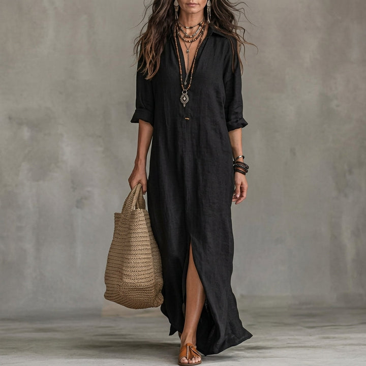 Emma | Wedding Guest Button-Front Midi Dress