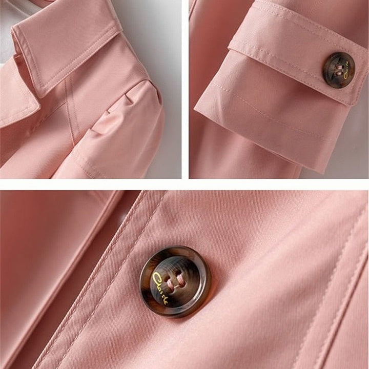 Tina | Elegant Belted Single-Breasted Trench Coat