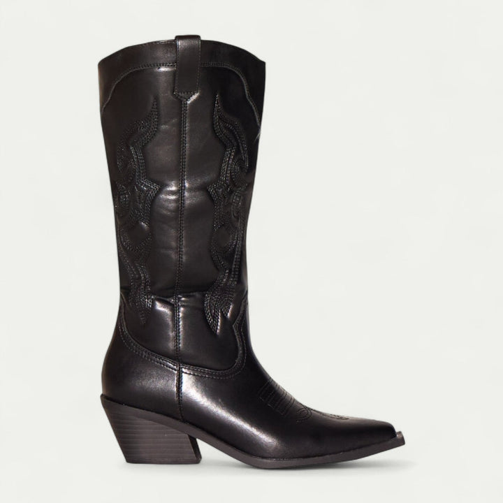 Sienna | Knee-High Leather Western Cowboy Boots