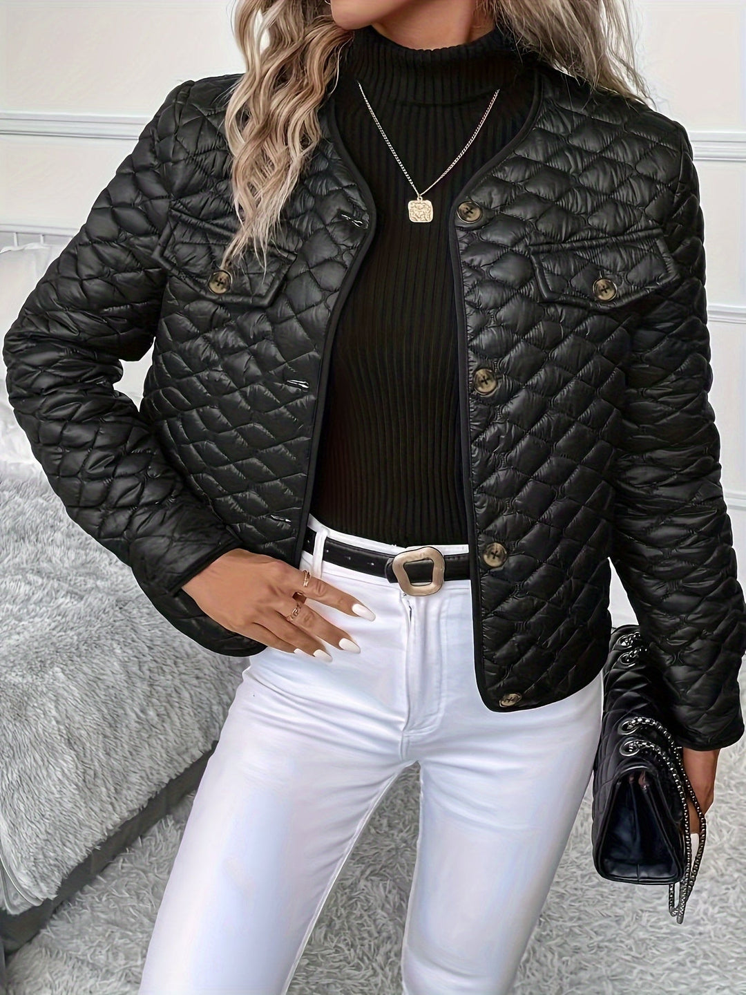 Vicky | Elegant Slim Quilted Lightweight Puffer Jacket