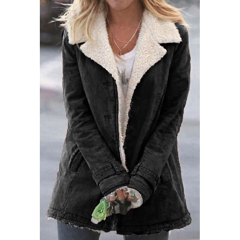 Jennifer | Classic Warm Sherpa-Lined Winter Coat
