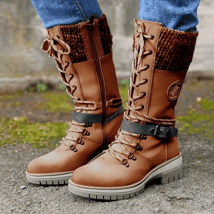 Amanda | Warm Waterproof Side Zipper Closure Ankle Winter Boots