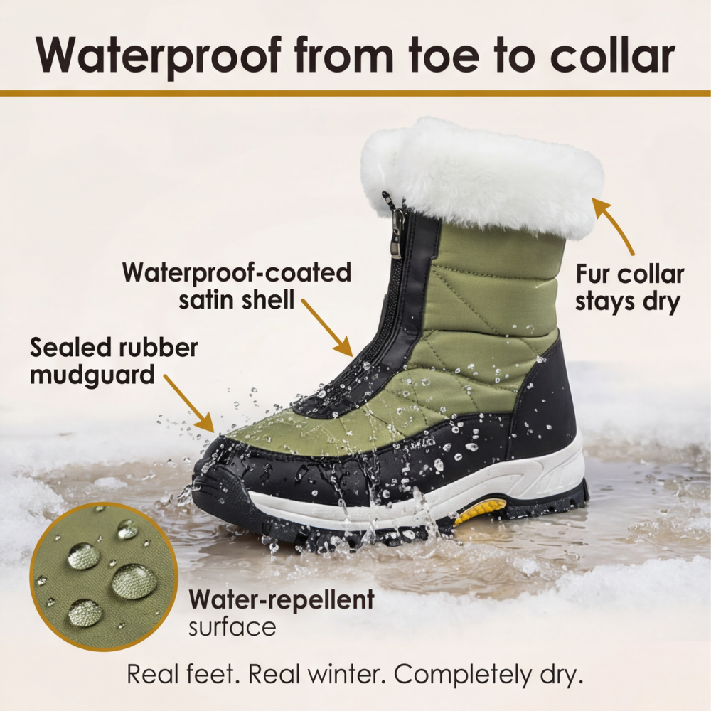 Alicia | Waterproof Upper Faux Fur Lined Snow Boots